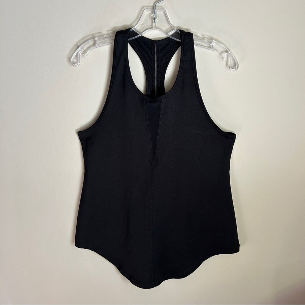 ZYIA Black Scoop Neck Racerback Sleeveless “Effortless Tank” Top Size Large